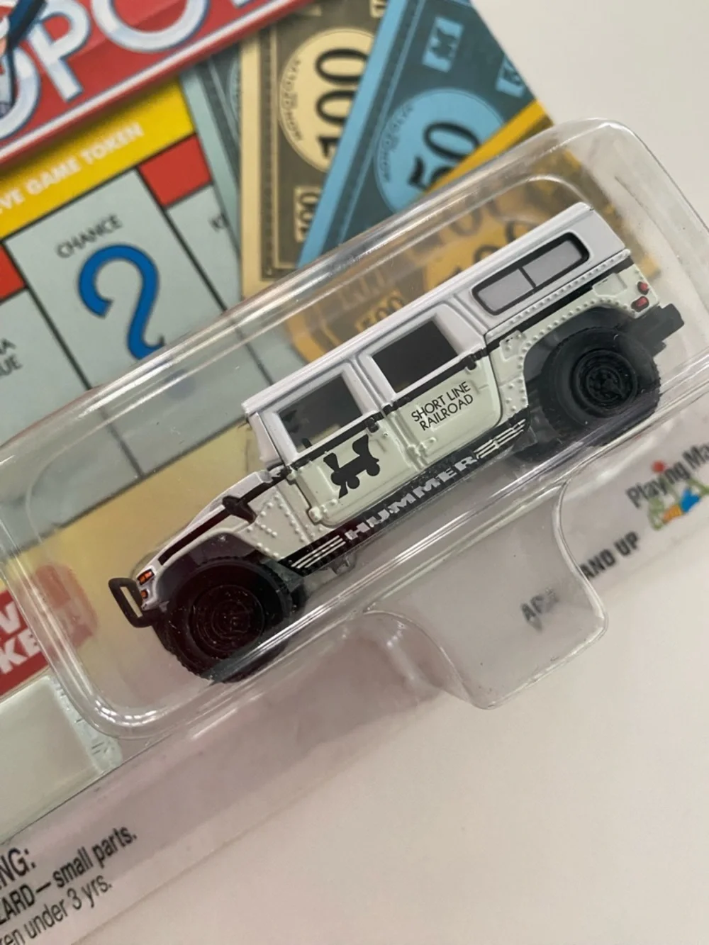 Johnny Lightning Monopoly Die-Cast White Van with Exclusive Game Token